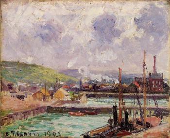 卡米耶 畢沙羅 View of Dunquesne and Berrigny Basins in Dieppe 卡米耶 畢沙羅 View of Dunquesne and Berrigny Basins in Dieppe